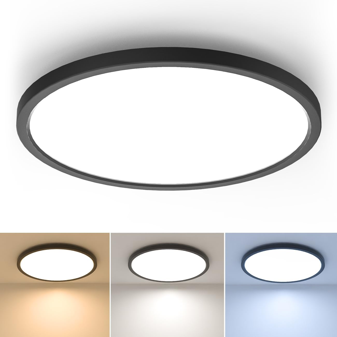 12 inch LED Flush Mount Dimmable Ceiling Light Fixture