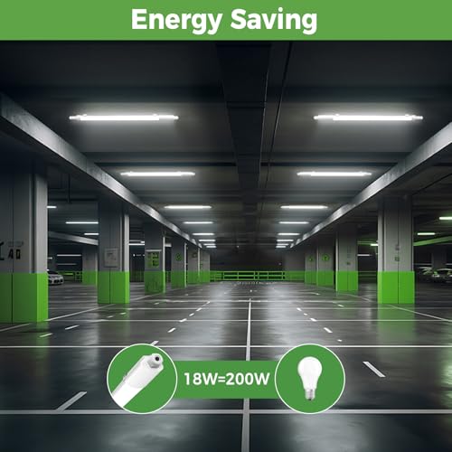 Energy saving comparison showing 90% electricity reduction vs fluorescent tubes