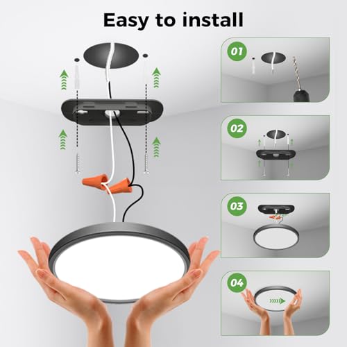 Fastlighting LED ceiling light with step-by-step installation guide