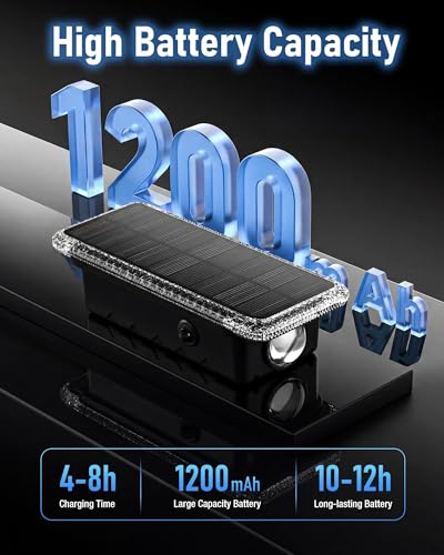 1200mAh battery capacity providing 10-12 hours runtime for solar fence lights