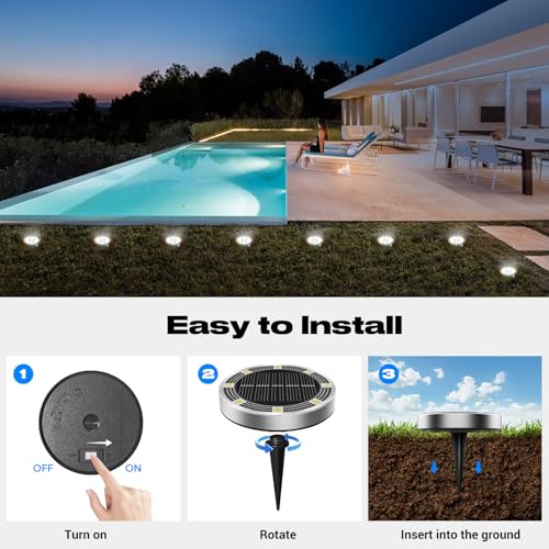 Easy installation guide for solar ground lights with spike