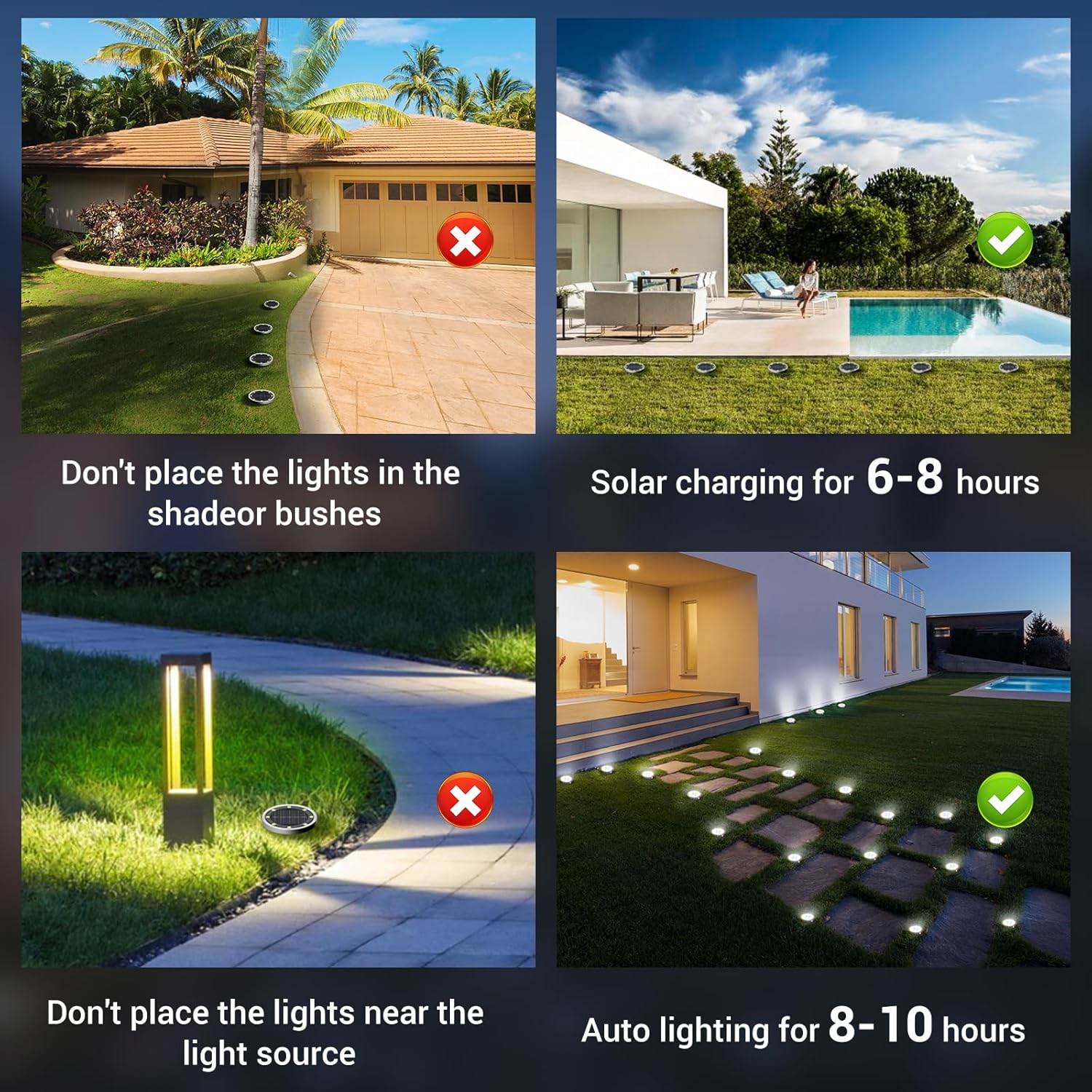 Usage tips and charging instructions for solar ground lights